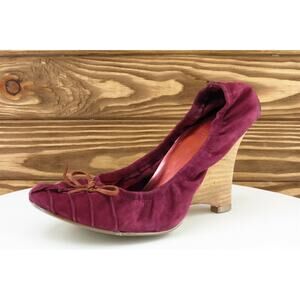 Seychelles‎ Women Sz 6.5 M Purple Wedge Leather Shoes